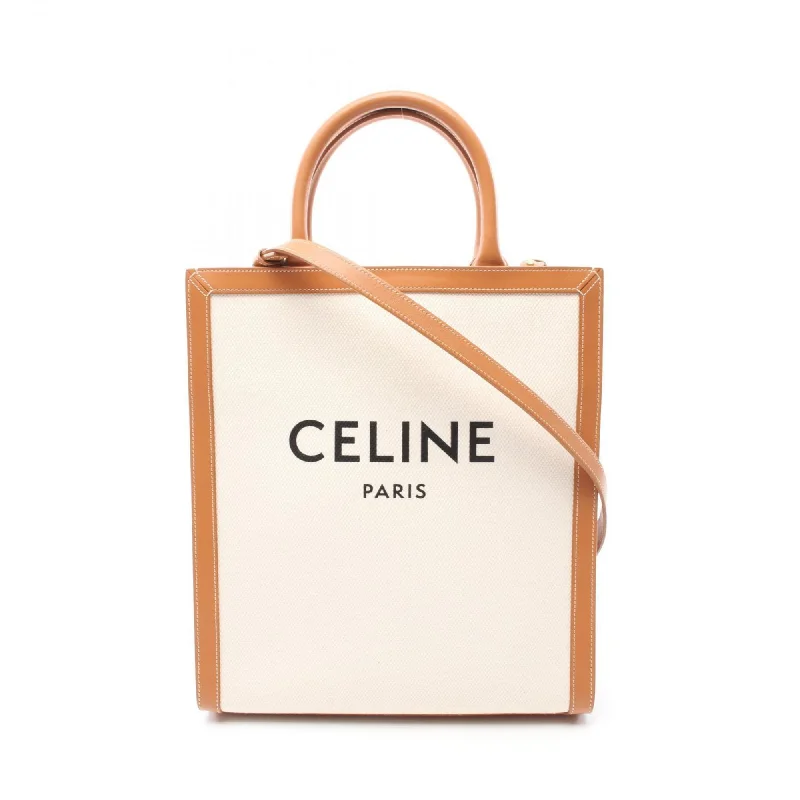 Celine   Canvas Leather Tote Bag (Pre-Owned)