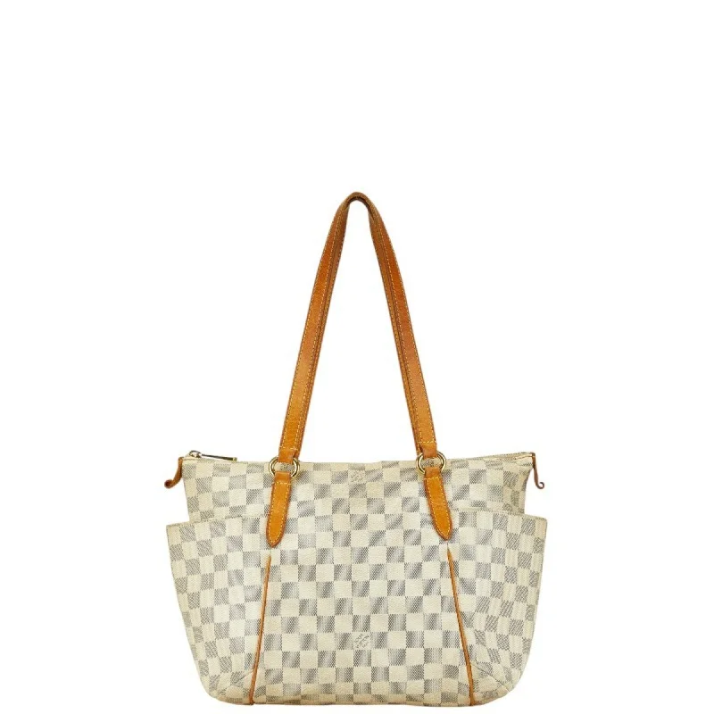 Louis Vuitton Damier Azur  Pvc Leather Tote Bag (Pre-Owned)