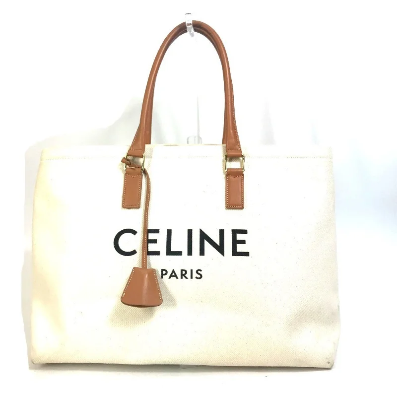 Celine Cabas  Canvas Leather Shoulder Bag Tote Bag (Pre-Owned)