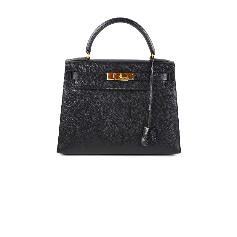 Hermes Kelly 28 Ardennes Noir - Y Circle Stamp 1995