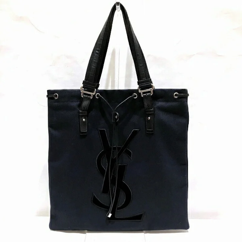 Yves Saint Laurent Kahala  Canvas Leather Tote Bag (Pre-Owned)