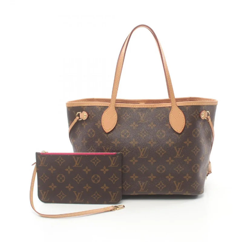 Louis Vuitton  Coated Canvas Monogram Pvc Leather Pouch Tote Bag (Pre-Owned)