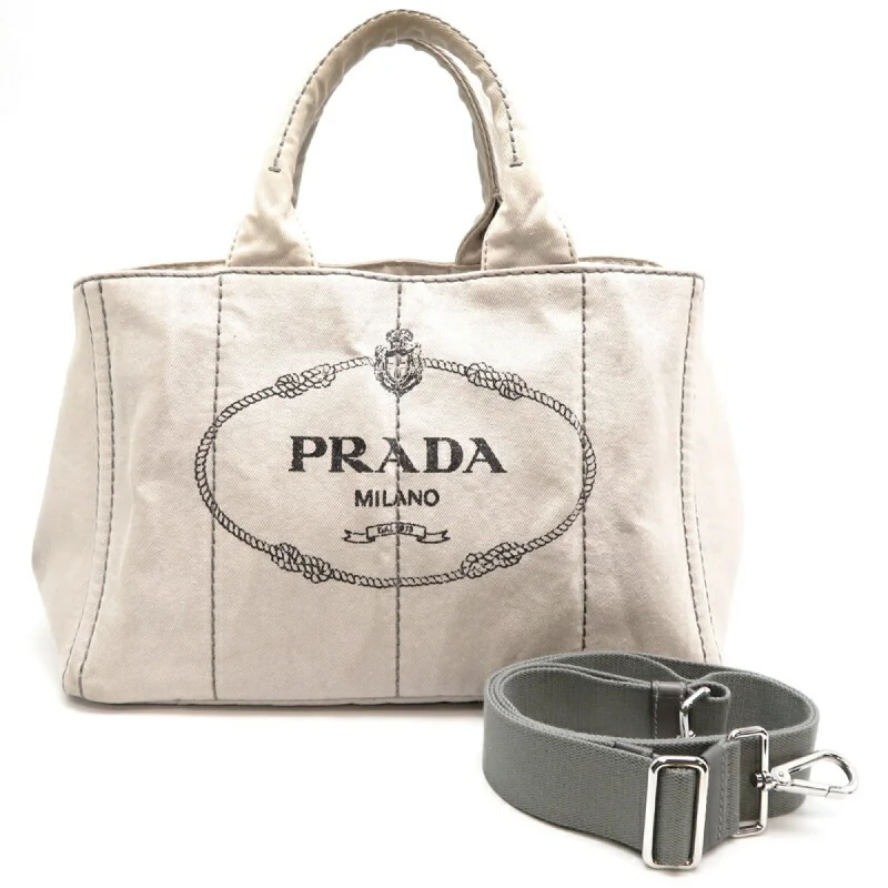 Prada Canapa Canvas Tote Bag (Pre-Owned)