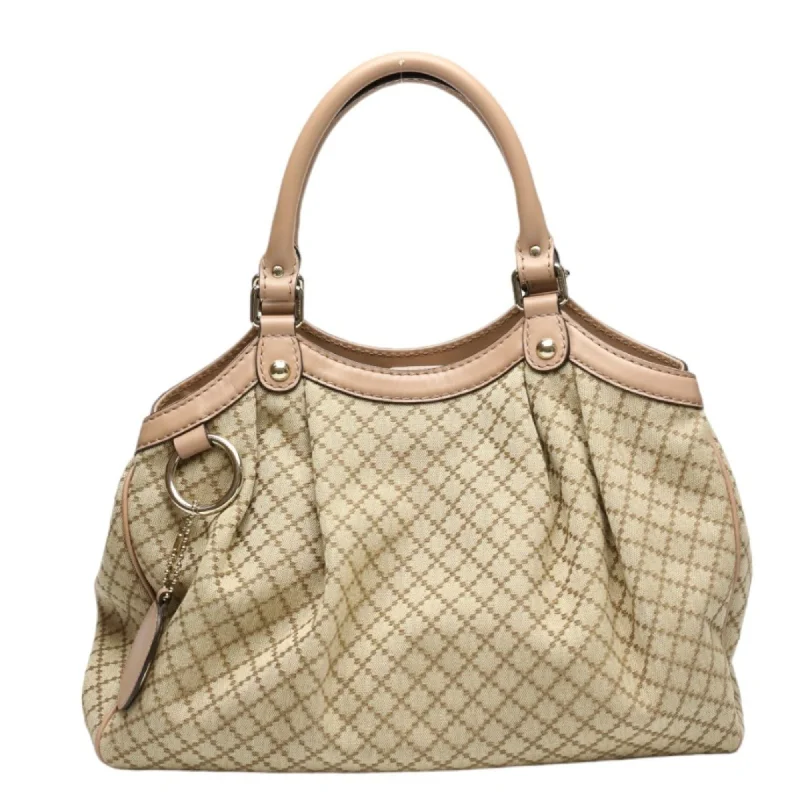 Gucci Diamante  Gg Canvas Handbag Tote Bag (Pre-Owned)