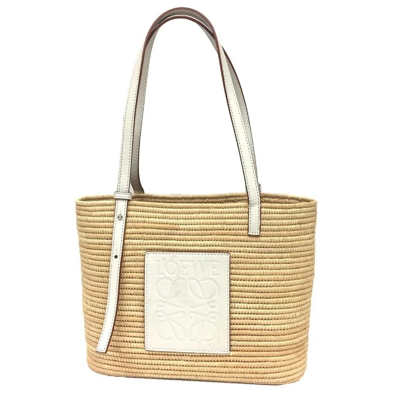 Loewe  Raffia Leather Basket Tote Bag (Pre-Owned)