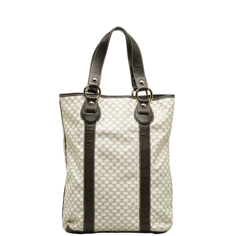 Celine  ivory Pvc Leather Tote Bag (Pre-Owned)