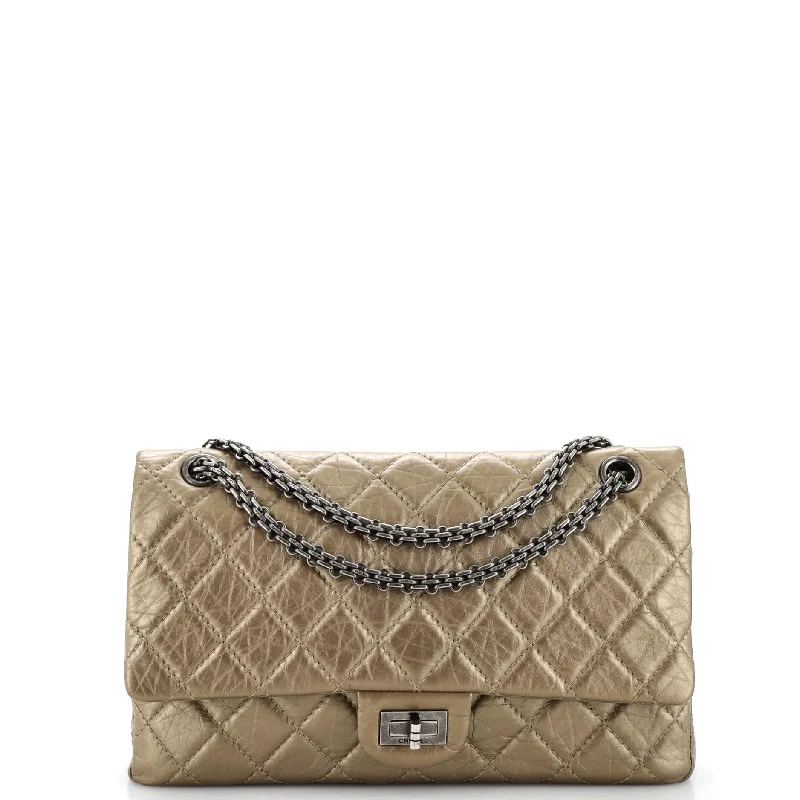 Reissue 2.55 Flap Bag Quilted Metallic Aged Calfskin 226