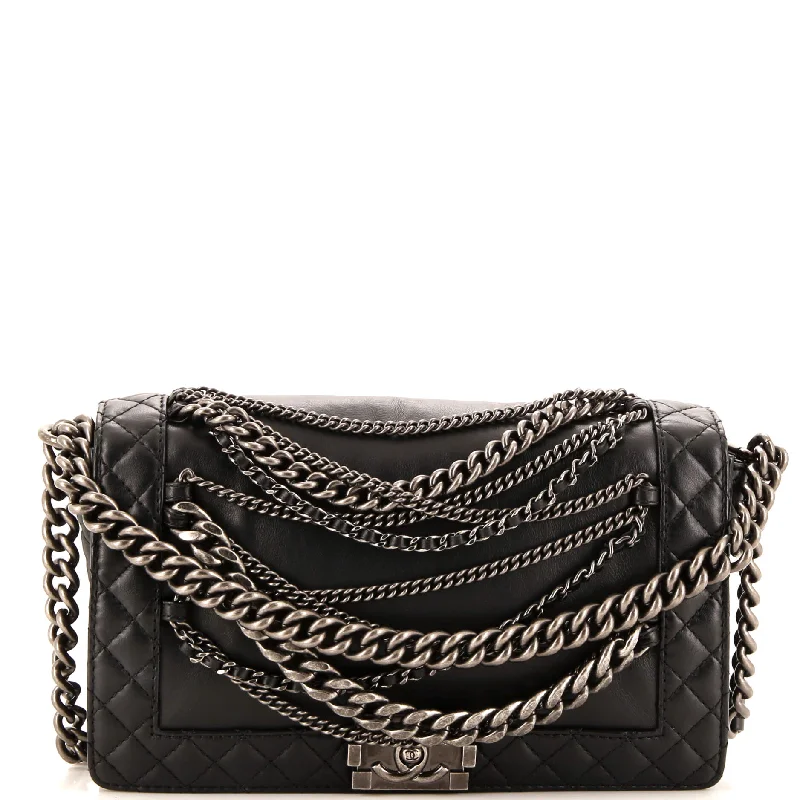 Boy Flap Bag Enchained Lambskin New Medium