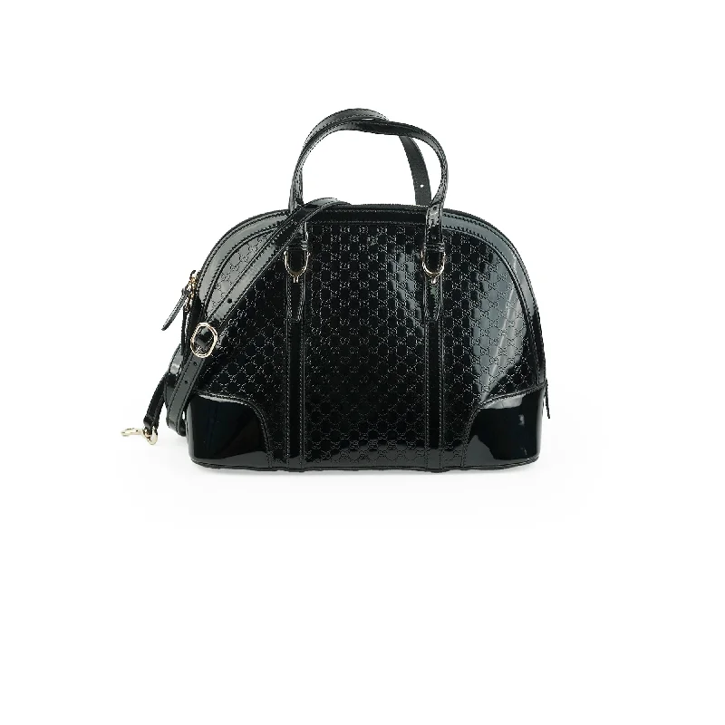 Gucci Bowling Patent Black Bag