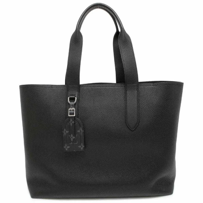 Louis Vuitton  Noir Leather Tote Bag (Pre-Owned)