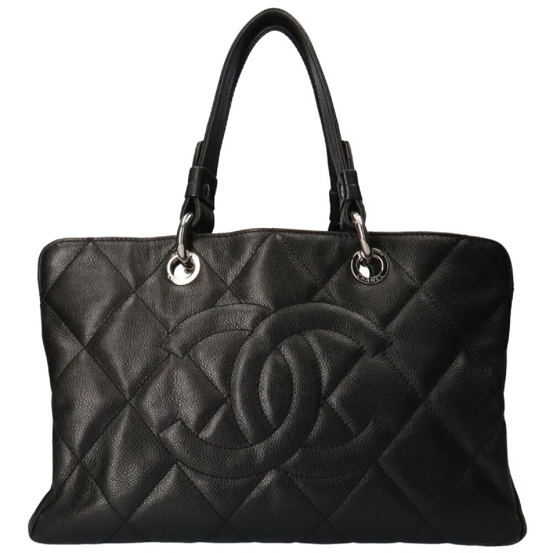 Chanel Matelasse  Caviar Leather Handbag Tote Bag (Pre-Owned)