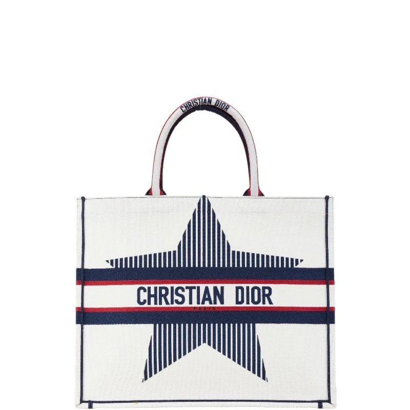 Christian Dior Navy  Canvas Tote Bag (Pre-Owned)