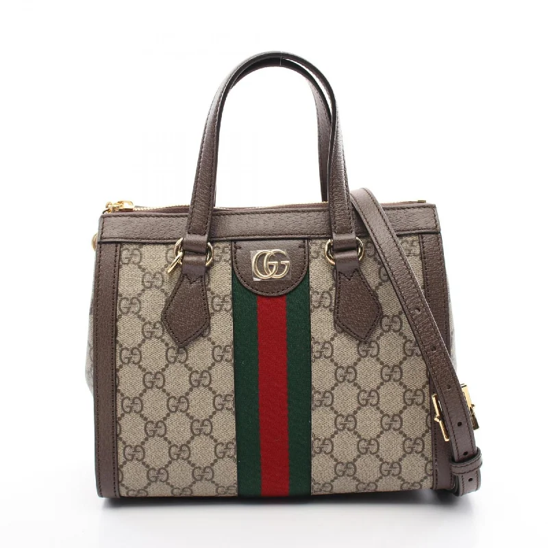 Gucci   Coated Canvas Pvc Leather Tote Bag (Pre-Owned)