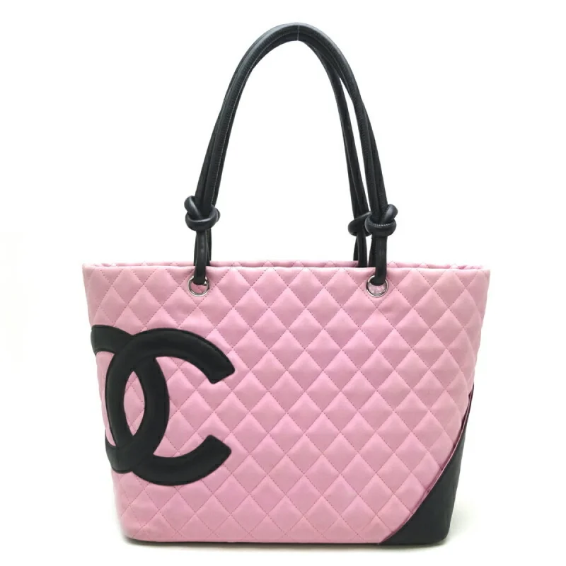 Chanel  pink Leather Shoulder Bag Tote Bag (Pre-Owned)