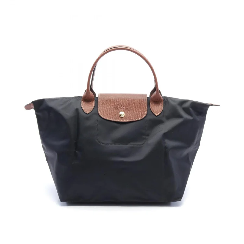 Longchamp   Nylon Leather Tote Bag (Pre-Owned)