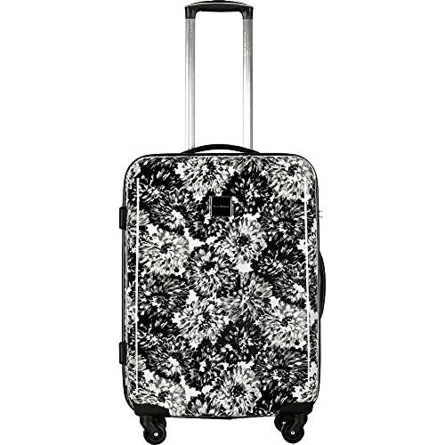 Isaac Mizrahi Boldon 26" Hardside Checked Spinner Luggage (Black White)