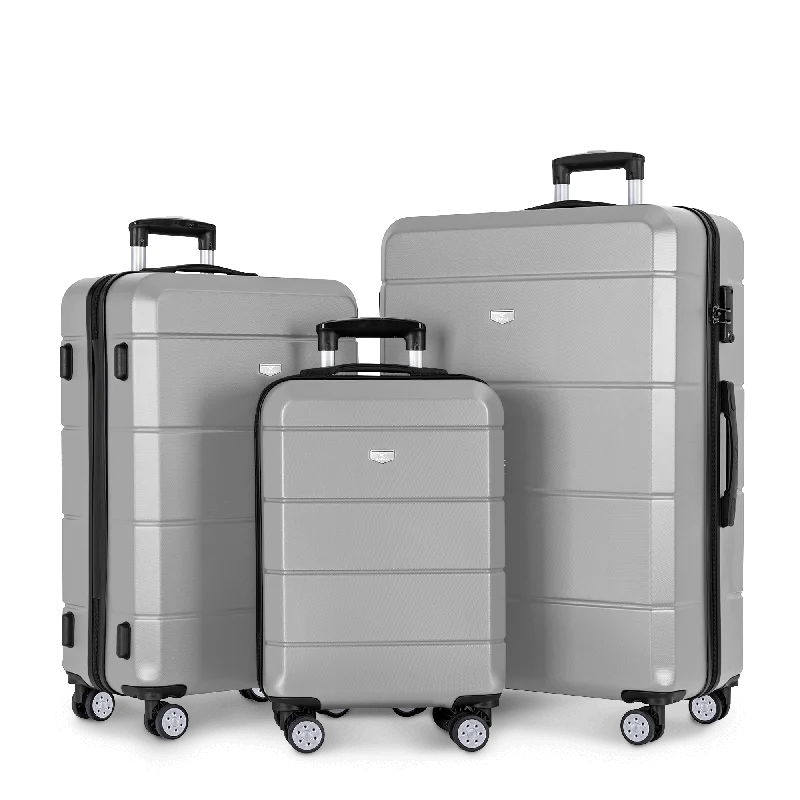 Jetset 3pc Suitcase Set in Silver