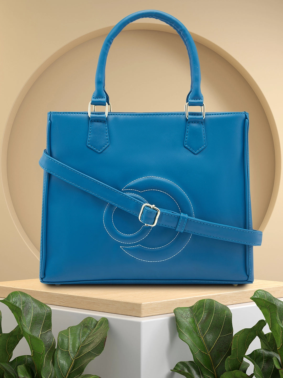 Caprese Dora Satchel Large Teal