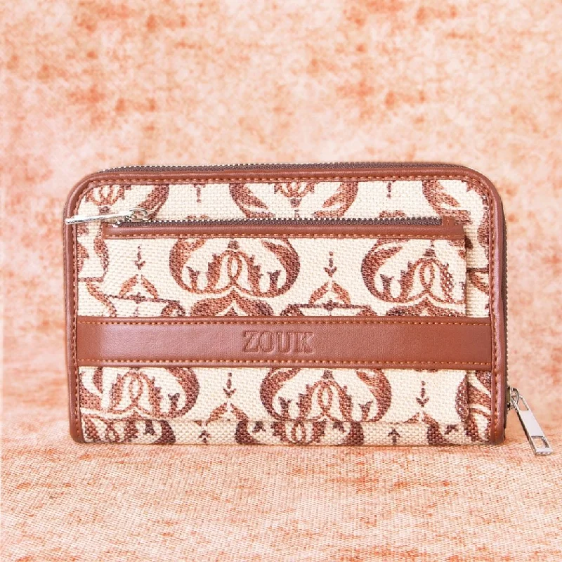 Chhavi Niwas Jhoomar Motif Classic Zipper Metal Wallet