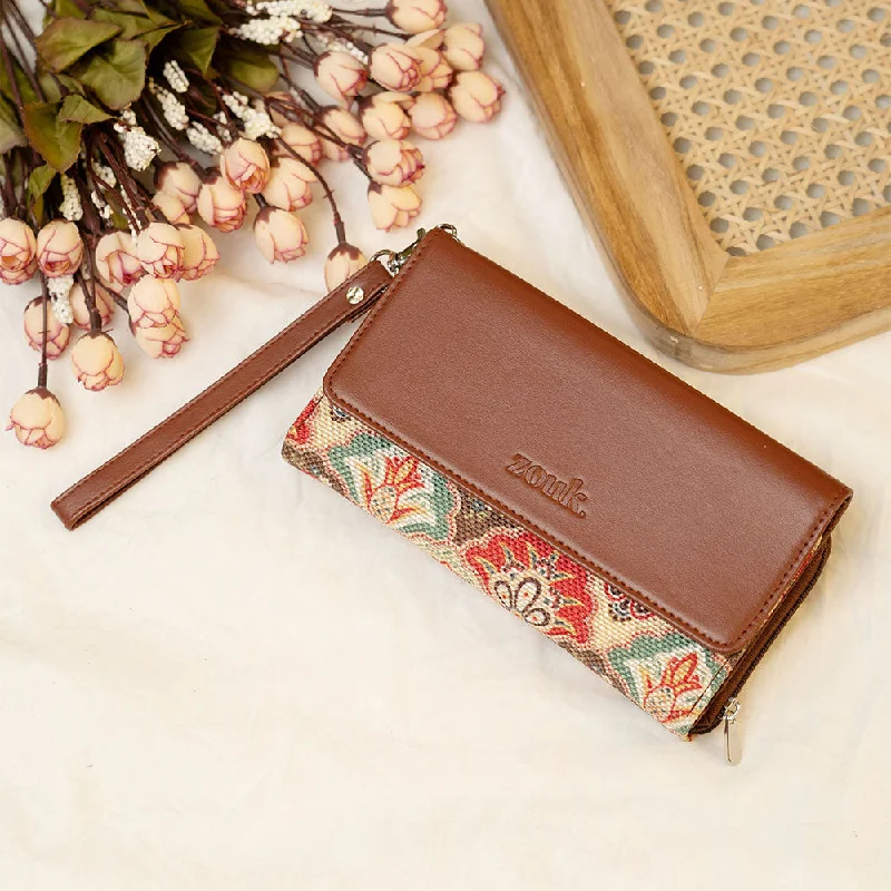 Mughal Art Multicolor Wristlet Wallet