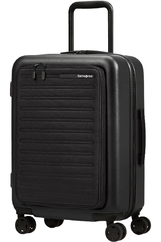 Samsonite Stackd Spinner 55cm Kabine Kuffert m. Frontlomme