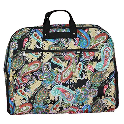 World Traveler 40-inch Hanging Garment Bag-Multi Paisley, One Size