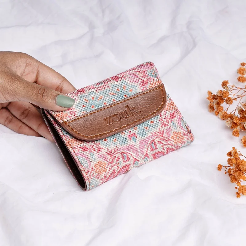 Mangalore Blossoms Trifold Wallet