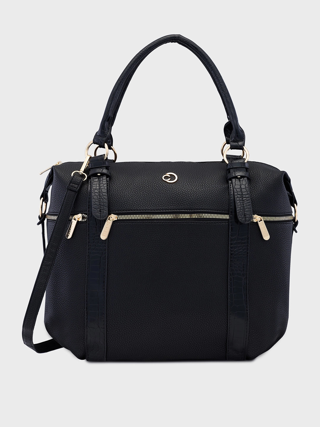 Caprese Nicole Satchel XL Black