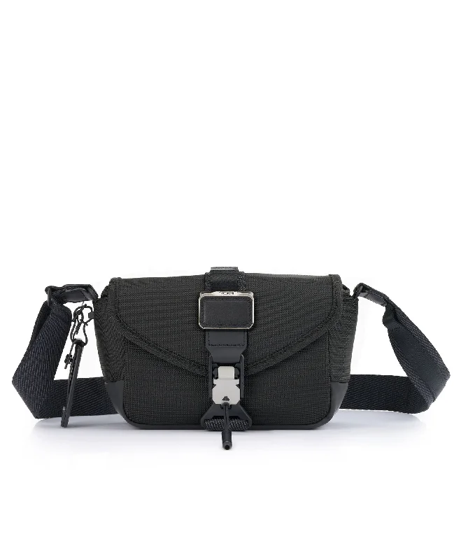 ALPHA BRAVO Compass Flap Crossbody - Black