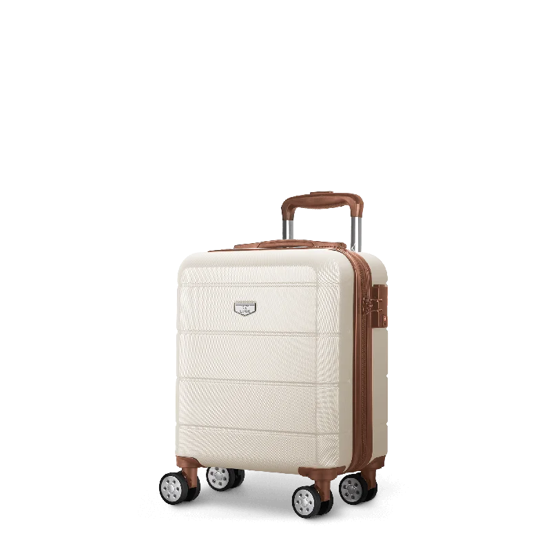 Jetset 15" Underseat Suitcase in Cream & Brown