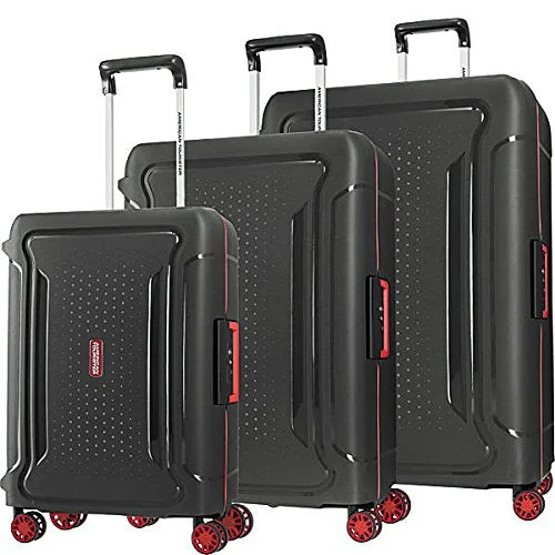 American Tourister Tribus 3Pc Set (20/25/29) Spinner, Black