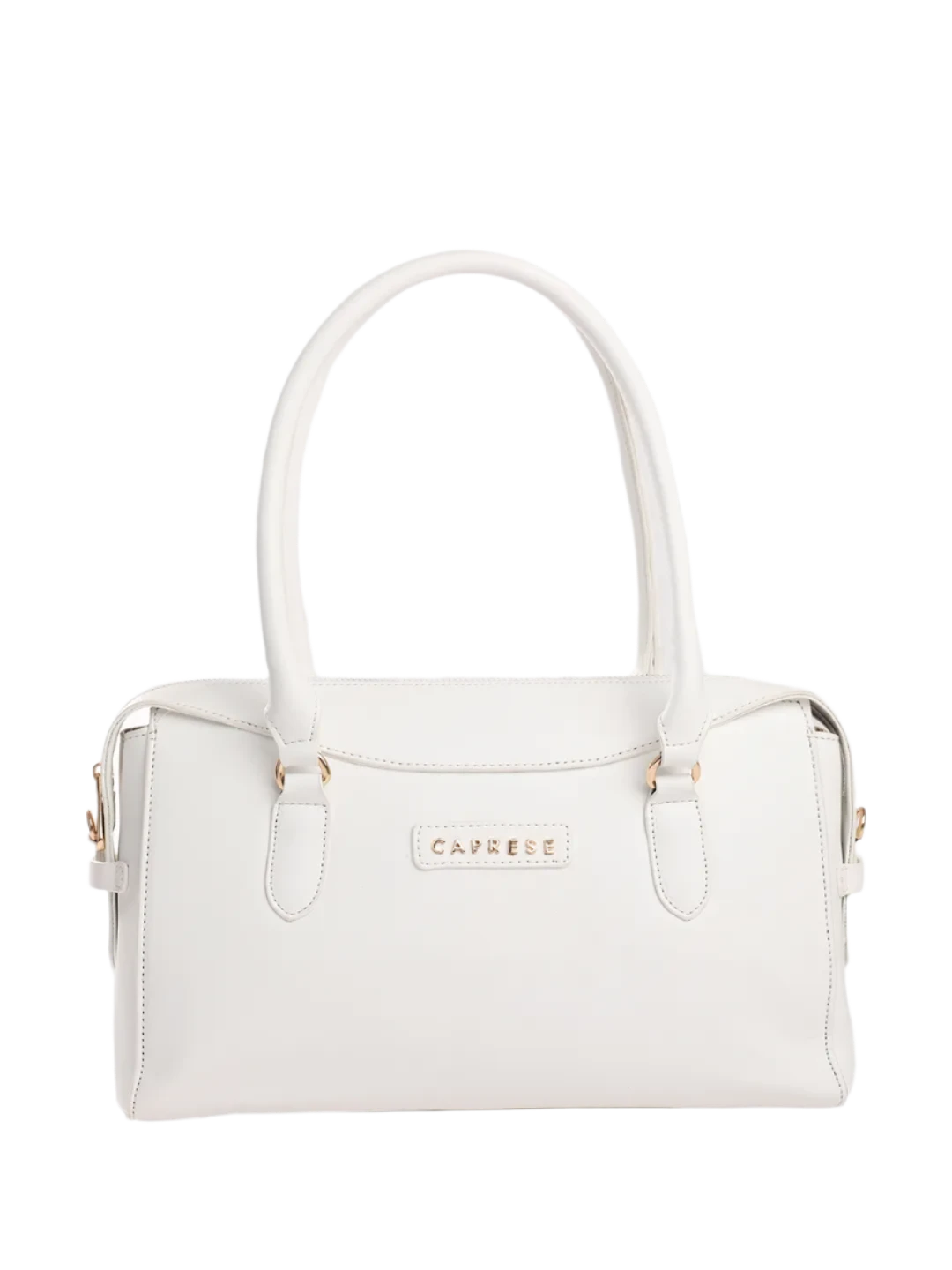 Caprese Vienna Satchel Small Solid Women'S Handbag White