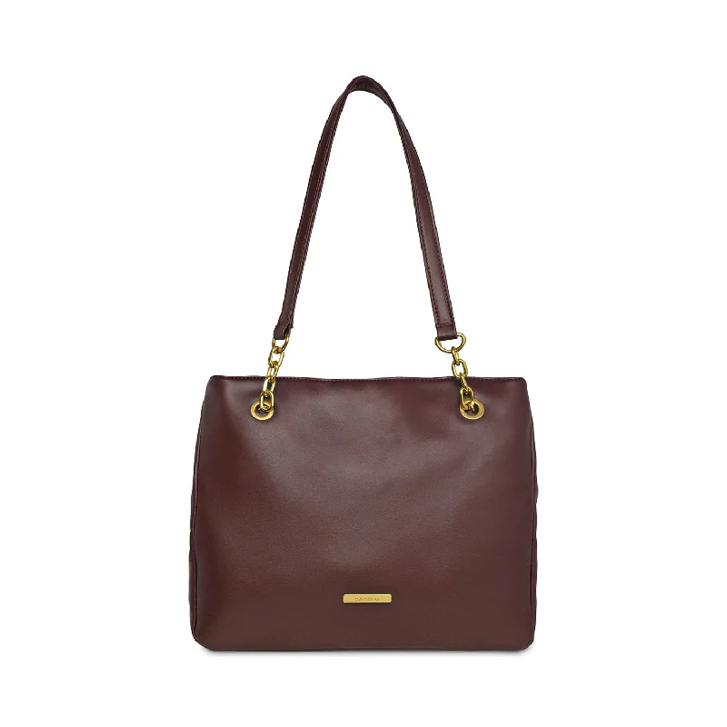 Caprese Sam Satchel Large Maroon