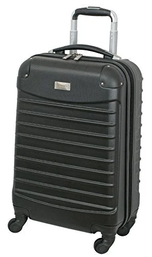 Geoffrey Beene 20 Inch Hardside Vertical Luggage, Black, One Size