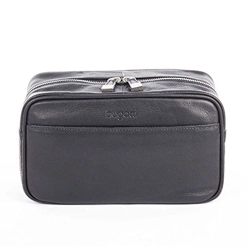 Bugatti Sartoria Leather Washbag Black