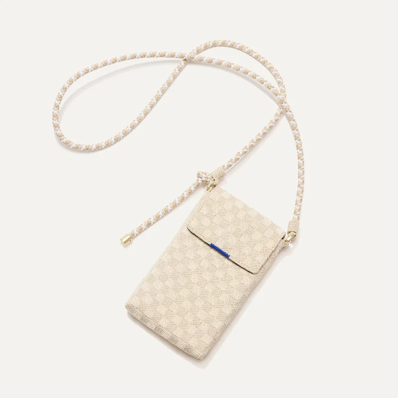 The Phone Crossbody - White Sand