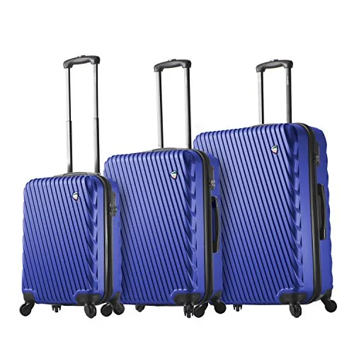 Mia Toro Italy Roulgatti Hardside Spinner Luggage 3Pc Set, Blue