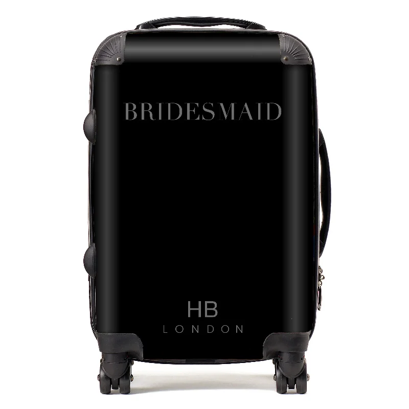 Personalised Black BRIDESMAID Suitcase