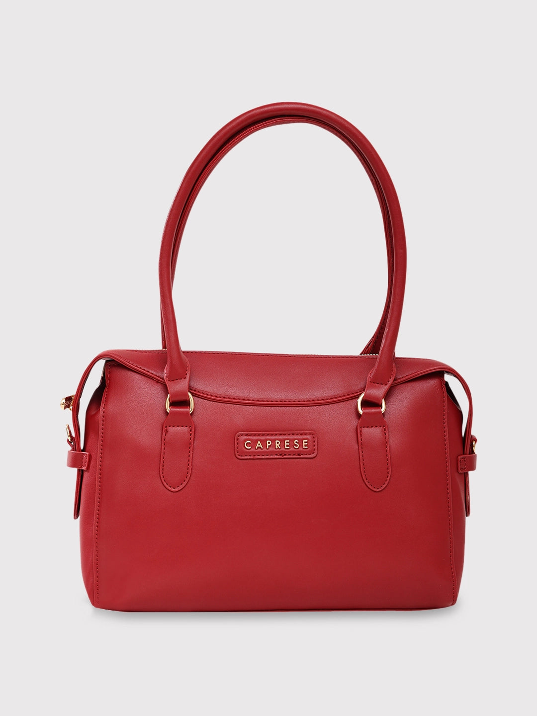 Caprese Vienna Satchel Small Red Solid Women'S Handbag Red