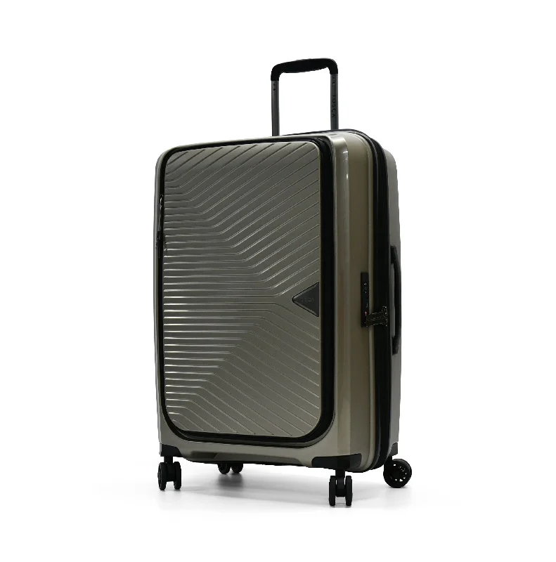 Tosca - Space X 25in Medium dual opening Suitcase - Champagne