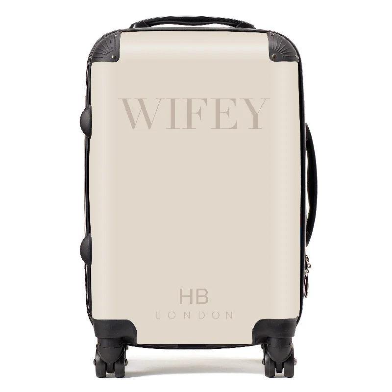 Personalised Champagne WIFEY Suitcase