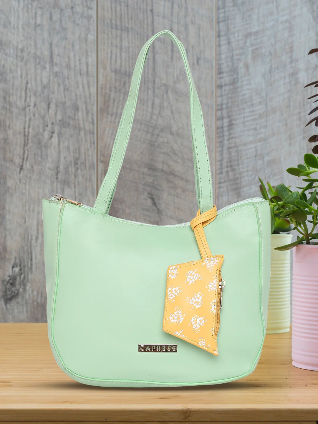 Caprese Pyxis Satchel Medium Mint