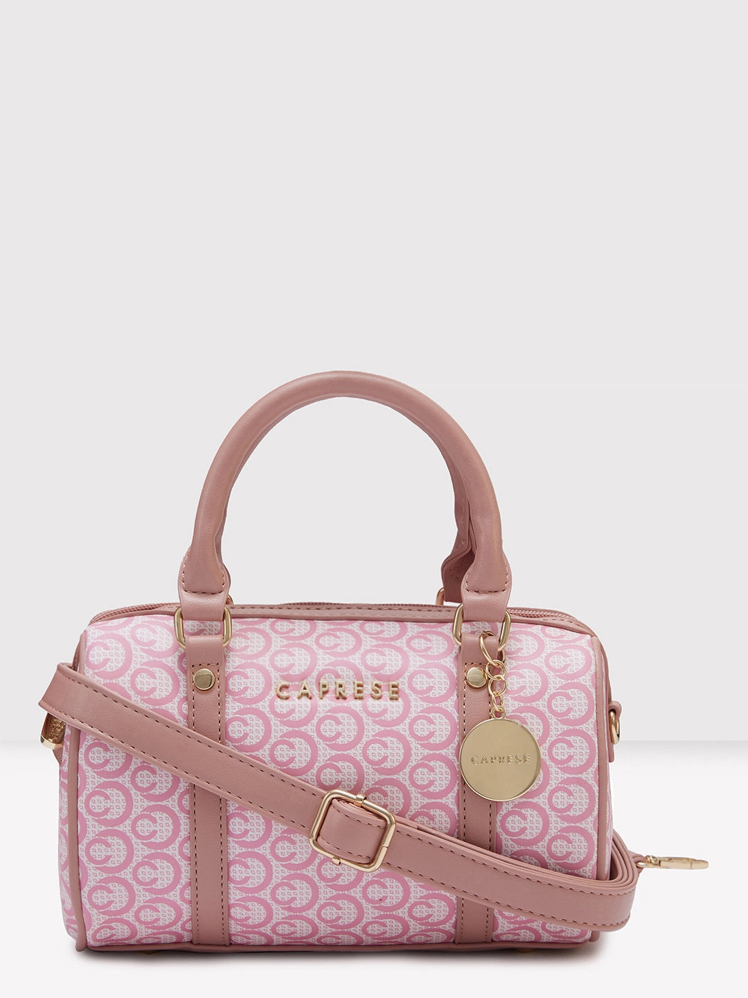 Caprese Callie Satchel Small Handbag Dark Pink