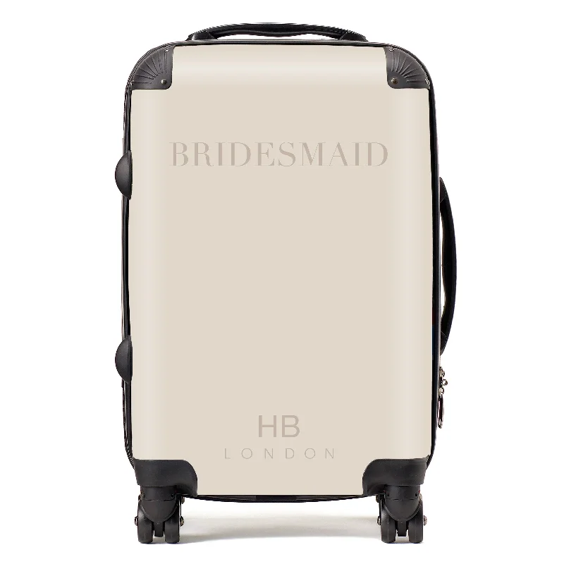 Personalised Champagne BRIDESMAID Suitcase