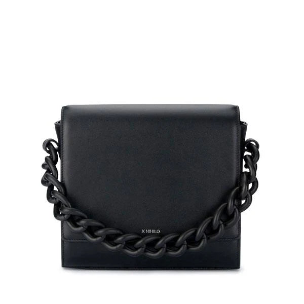 X Nihilo Hardy Leather Crossbody Bag Black