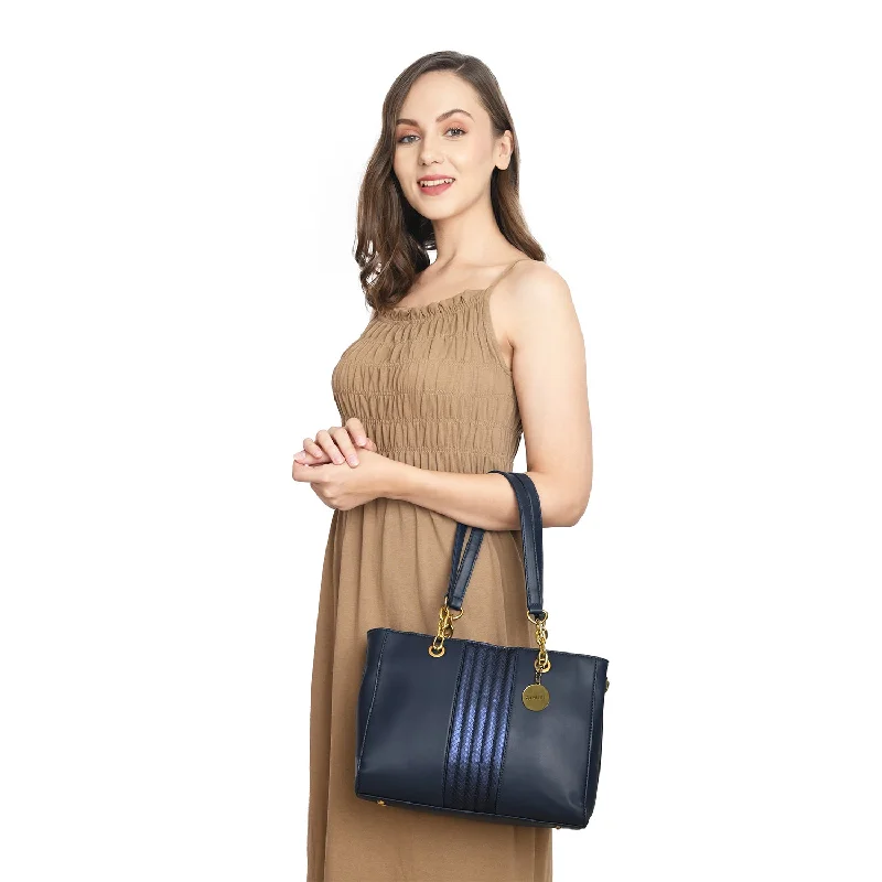 Caprese Samara Satchel Medium Navy