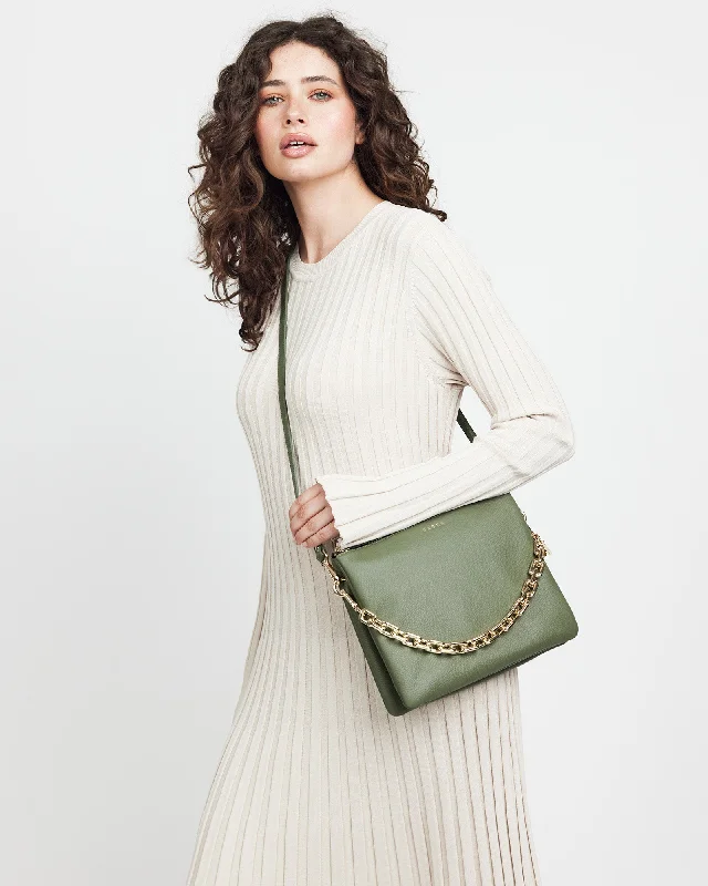 Saben Matilda Crossbody Cactus + Chunky Chain