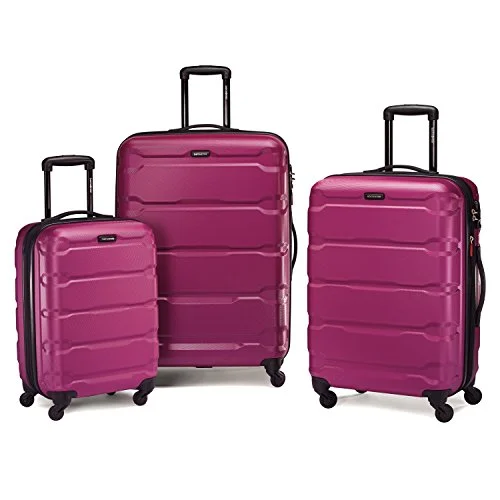 Samsonite 68311-0596 Omni Pc Hardside Spinner  20 24 28,  Radiant Pink,  3 Piece Set