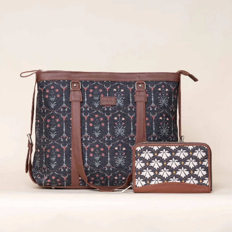 Taj Guldasta and Bidri Kaiser - Office Bag & Chain Wallet Combo