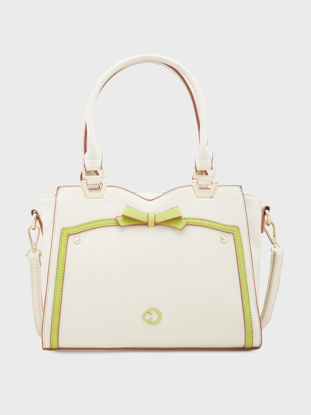 Caprese Amayra Satchel Medium Cream